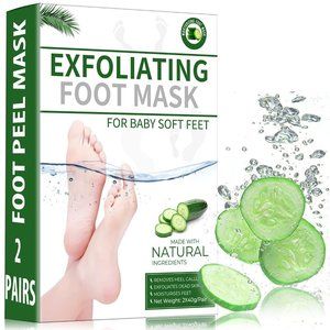 SEXROV American Quality Foot Peel Mask 2 Pack for Cracked Heels,Dead Skin & Call